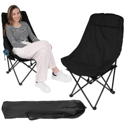 TOURIST FOLDING CHAIR 46X46X90CM BLACK