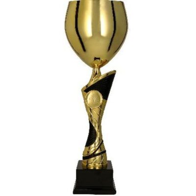 Золотисто-черная металлическая чашка EMIRA BK