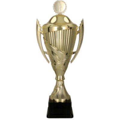 Золотая пластиковая чашка с крышкой ORSONA