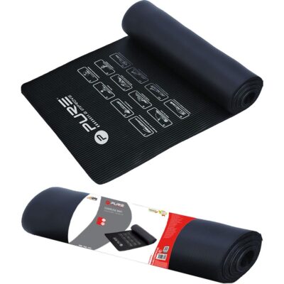 NBR exercise mat BLACK 183x58x1CM PURE 2 IMPORVE
