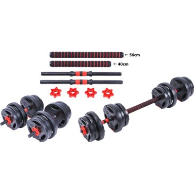 DUMBBELL FOLDING COMPOSITE BARBELL 20KG PURE 2 IMPROVE