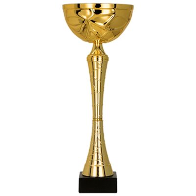 Золотая металлическая чашка