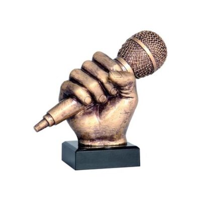Cast figurine - microphone RFST2074-14/BR