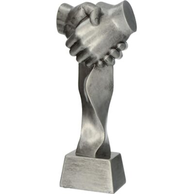 Cast figurine - handshake
