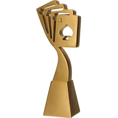 Cast figurine - gold line card 1