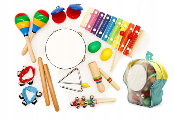 Musical Set 10 Instruments for Children + Backpack ECOTOYS