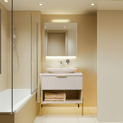 Шкаф | NAVADO | под раковину 80 кашемир | 45x80x57 см | 149842