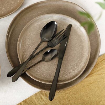 Cutlery set | ABELE | black | 16 pieces | ALL 951927