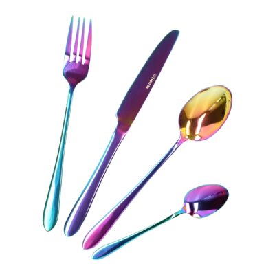 Cutlery set | ABELE | iridescent| 16 pieces | ALL 951934