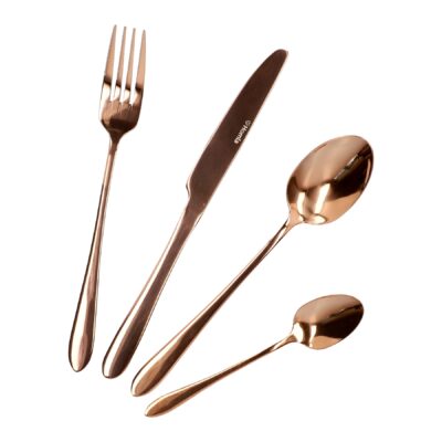 Cutlery set | ABELE | copper | 16 pieces | ALL 951941