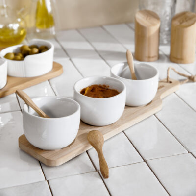 Set of serving bowls | FINCAN | white, 3 pcs | 32x8 cm | ALL 952832