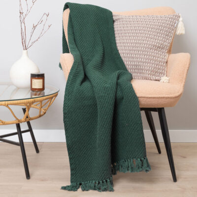 Pledges | MORRIS | with fringe | green | 130x170 cm | 965740