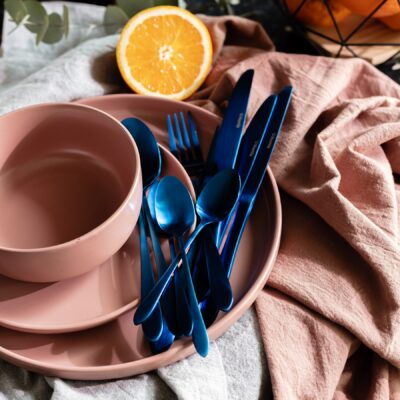 Cutlery set | ABELE | matt blue | 16 pieces | ALL 985175