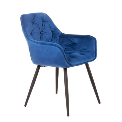 Chair | CHERRY | navy blue velour | 57x63x84 cm | 802978