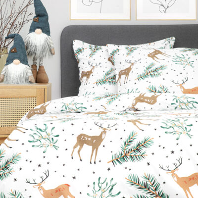 Bedding | LANDSKAB | microfibre with festive motif | 160x200 cm | 806617