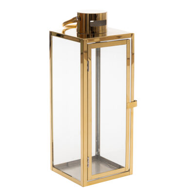 Lantern | TONDO | gold | 18x18x50 cm | 806884
