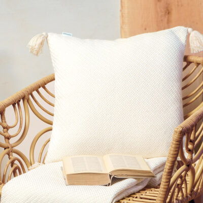 Pillowcase | MORRIS | ecru with fringe | 45x45 cm | SS23 812755