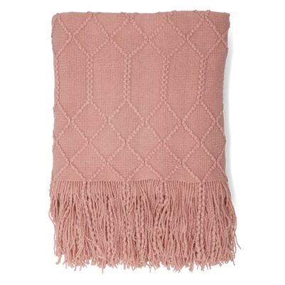 Blanket | LOOP | pink in ball weave | 130x170 cm | 812885