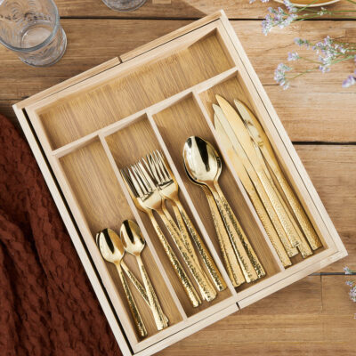 Cutlery drawer insert | BAMBOU | adjustable cutlery drawer | 37x31 cm | SS22 815855