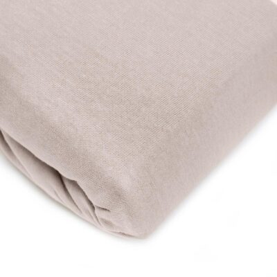 Bed sheet | CLAIRE | jersey beige | 160x200 cm | SS23 819846