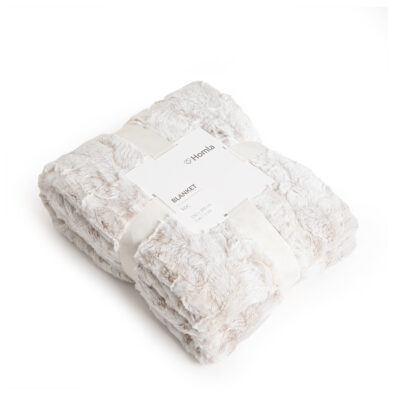 Blanket | MART | imitation rabbit fur blanket beige | 150x200 cm | 824659
