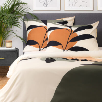Bedding | TIERRA | microfibre in leaves | 160x200 cm | SS23 825731