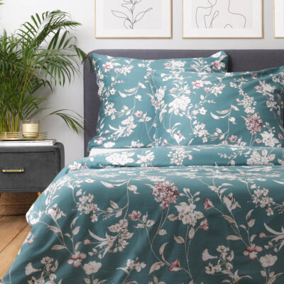 Bedding | GRELIO | satin blue | 160x200 cm | SS23 826059