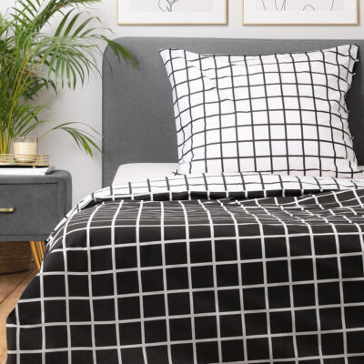 Bedding | REYES | cotton bicolour black and white | 140x200 cm | SS23 832203