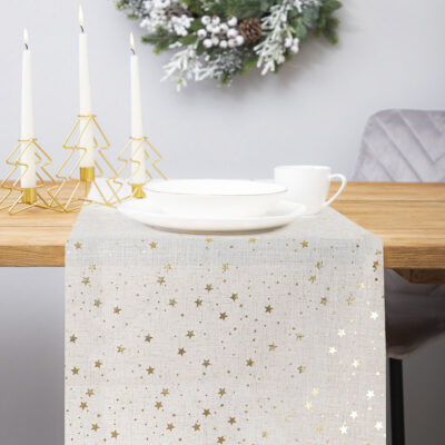 Table runner | STARSE | stars natural | 40x160 cm | XM22 832654