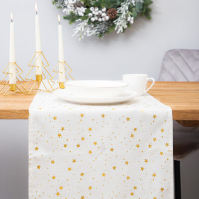 Table runner | STARSE | stars white | 40x160 cm | XM22 832661