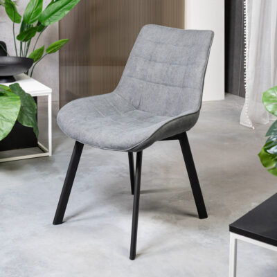 Chair | COLIN | in fabric graphite | 53x51x83 cm | ALL 833996