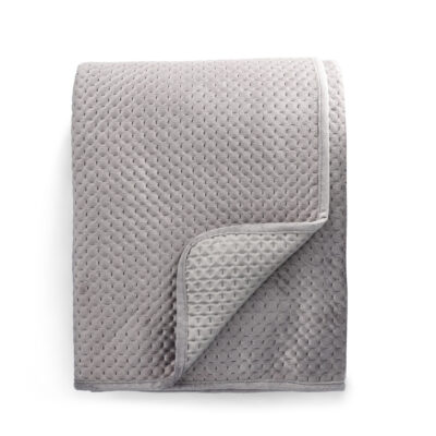 Bedspread | ZEMI | velour grey | 220x240 cm | SS23 834146