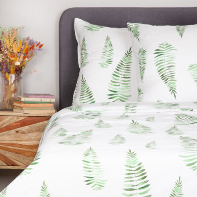 Bedding | HERVE | microfibre white with branches | 160x200 cm | SS23 843360
