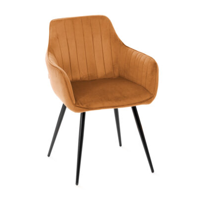 Chair | ANDRE | velour caramel | 56x61x86 cm | ALL 847313