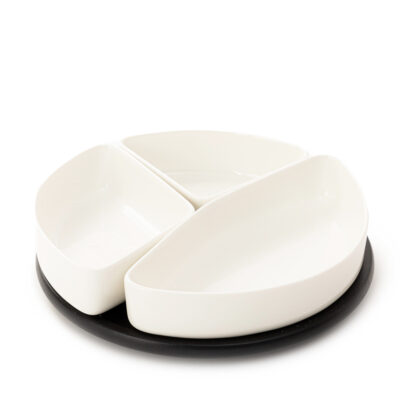 Блюдо | FELKO | с белыми чашами | 24 см | ALL 850788