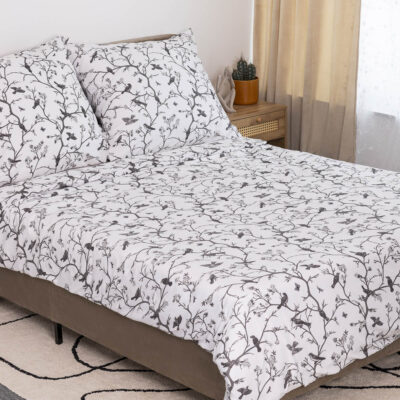 Bedding | VOLATILE | microfibre in birds | 160x200 cm | AW23 852515