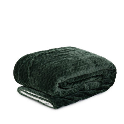 Blanket | LAREN | green herringbone | 150x200 cm | 855936