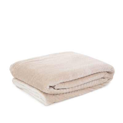 Blanket | LAREN | beige herringbone | 150x200 cm | 855943