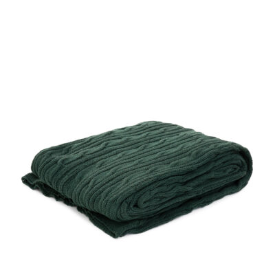 Blanket | NEW MJOLBY | knitted jumper green | 130x170 cm | 856216