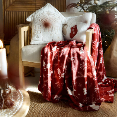 RODA | Одеяло с оленями красное | 150x200 см | 866109