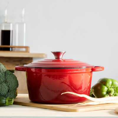 Кастрюля | ANDREAS | чугунная красная | 4 л | 871905