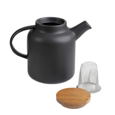 Jug | POLINE | with acacia lid black | 1.5l | 875576