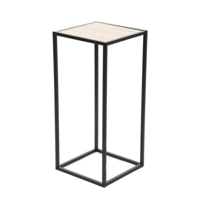 Цветочный ящик | ROH | металл черный | 27x27x60 см | 876702