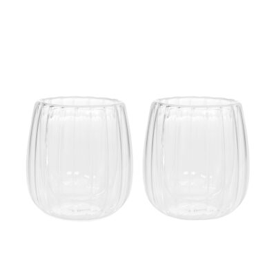 Set of glasses | CEMBRA GROOVE | double wall 2 pcs | 0.25 | 888118