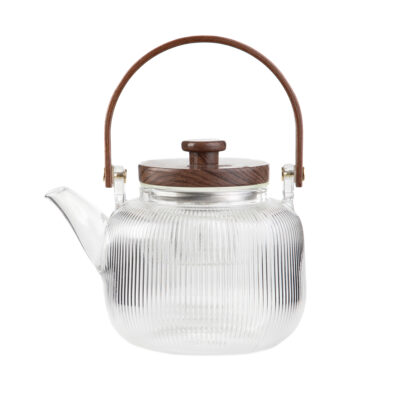 Jug | ELSIE | fluted with wooden lid and handle | 0,88 l | 891255