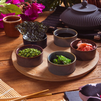 Bowl set | RAMBLA | with round base | 24.5x4 cm | 893730