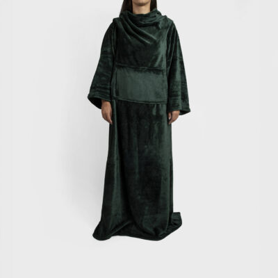 TV blanket | SCALES | with sleeves green | 130X170 | 898407