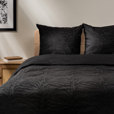 Bedding | LYRA | cotton jacquard black | 160x200 +2*50x60 cm | 701351
