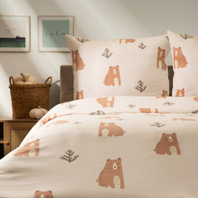 Bedding | BEARIE | bear microfibre | 160x200 + 2*70x80 cm | 702297