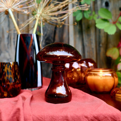 Светодиодный фонарь | AUTUMN AURA | грибно-коричневый | 13,5x18 см | 706912